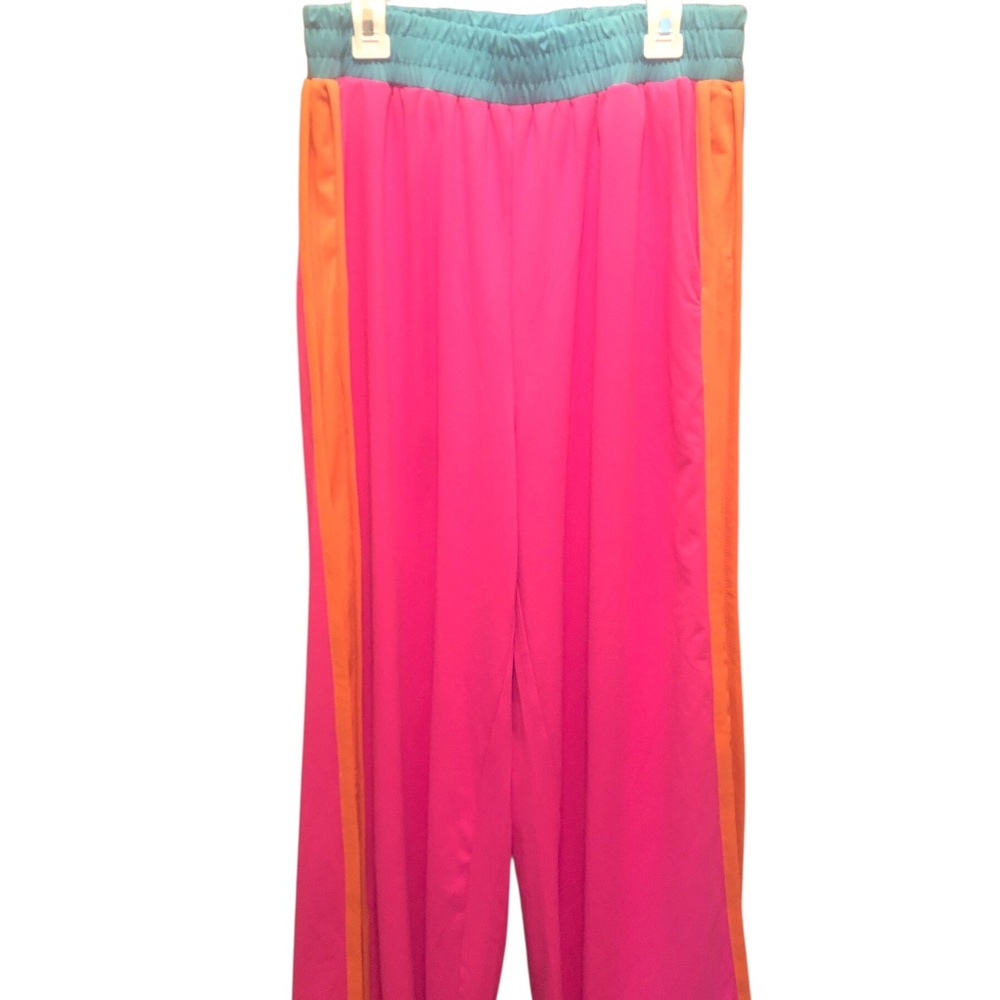 Vibrant Pink/Orange set. Wide Leg Pants & top. Worn once. Great condition